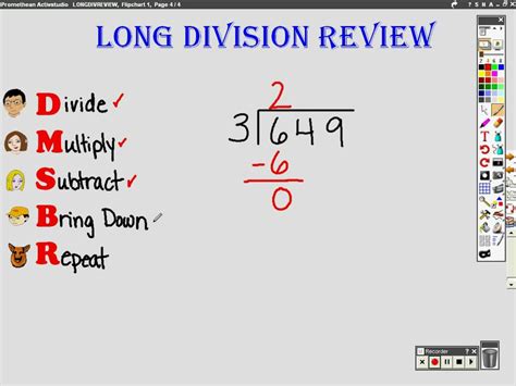 Before we continue with division, we can see that 22 is lower than 31, so we can write 0 as the next digit in the quotient and write down another digit from the dividend, which gives us. Long Division Review - YouTube