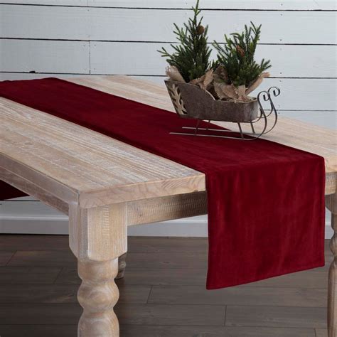 Red Velvet 72 Inch Table Runner By Vhc Brands The Weed Patch
