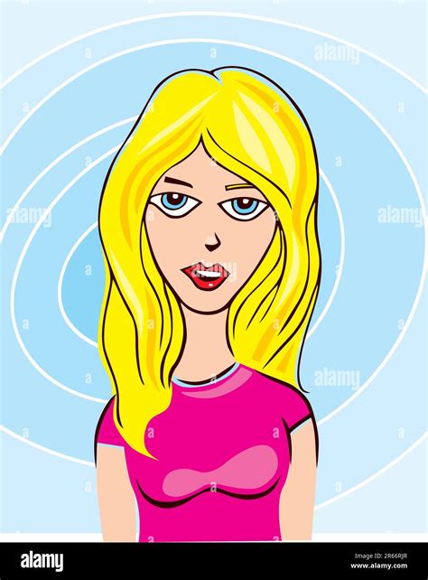 Beautiful Blonde Stock Vector Images Alamy