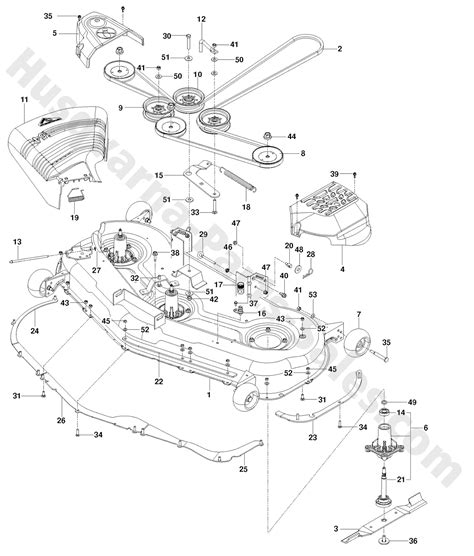 Husqvarna Riding Mower 42 Inch Deck Parts Diagram