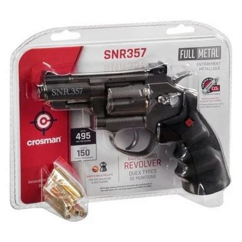 Brand New Crosman Snr357 Co2 Dual Ammo Full Metal Revolver 0177 Cal At