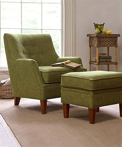 Green Emily Chair And Ottoman Chair And Ottoman Set Upholstered Chairs