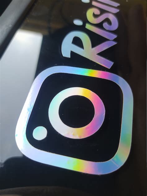 Custom Instagram Name Vinyl Decal/Sticker | Etsy