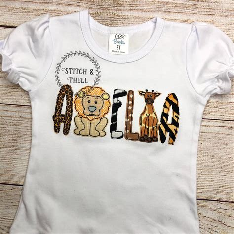 Personalized Zoo Animal Shirt Kids Zoo Shirt Personalized Etsy