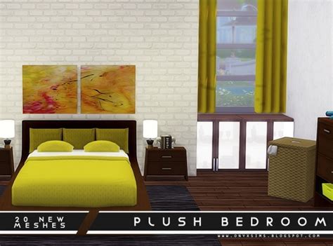Plush Bedroom Set At Onyx Sims Sims 4 Updates
