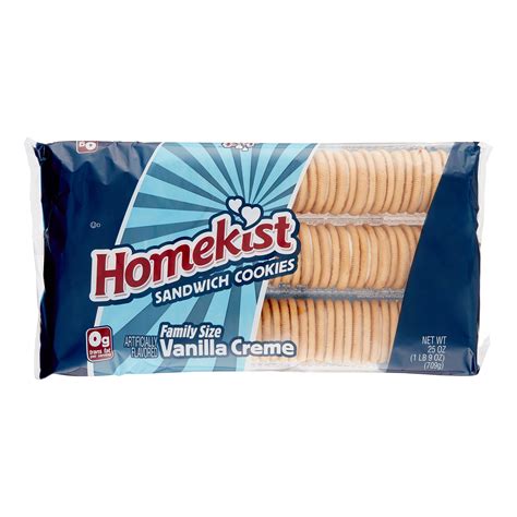 Homekist Vanilla Creme Sandwich Cookies 25 Oz