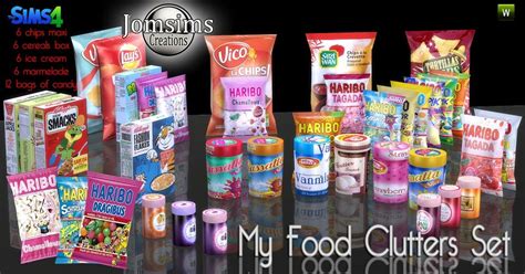 Sims 4 Ccs The Best Food Clutter By Jomsims