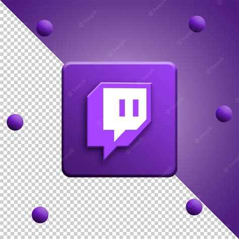 Premium Psd Twitch Logo 3d Rendering Isolated