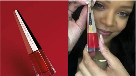 Rihanna Does Fenty Beauty Stunna Lip Paint Tutorial Teen
