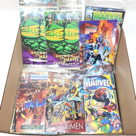 Lot Assorted Marvel Annual Report Magazines