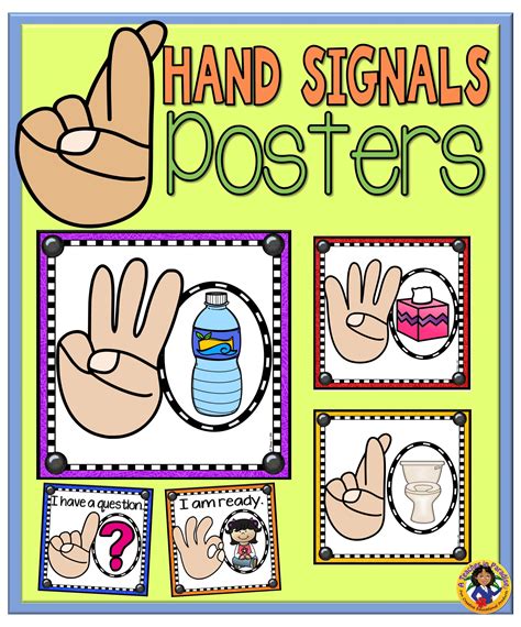 Printable Classroom Hand Signals