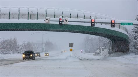 Anchorage Digs Out Of More Than A Foot Of Wet Heavy Snow