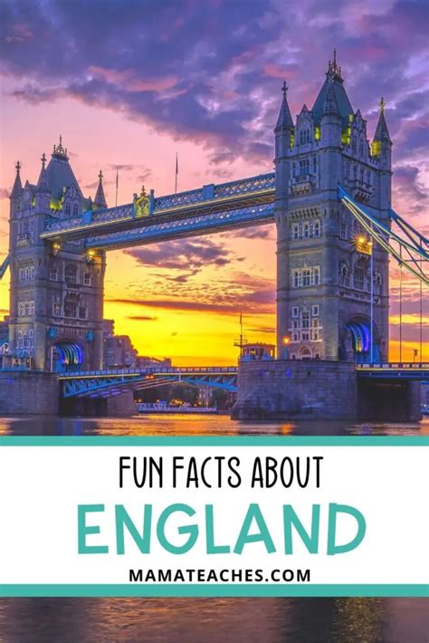Fun Facts About England Mama Teaches