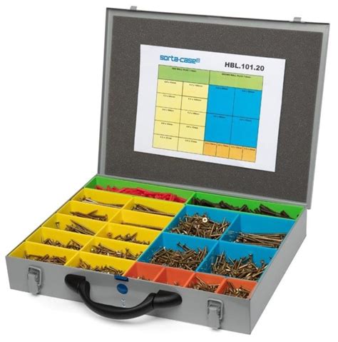 Filled Screw Selection Storage Cases Screw Assortment Cases