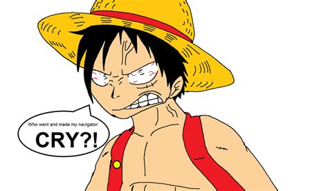 Pissed Off Luffy By Xfangheartx On Deviantart
