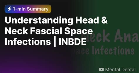 Understanding Head And Neck Fascial Space Infections Inbde — Eightify