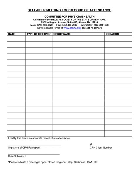 Free Printable Aa Attendance Sheet Excuse Letter Sample Due To Sickness