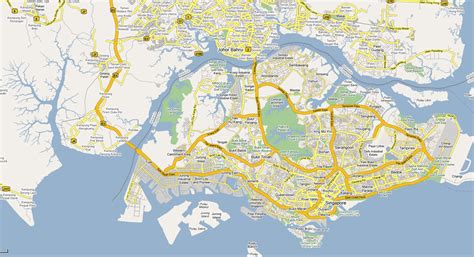 Large Detailed Road Map Of Singapore Large Detailed Road Map Maps Of