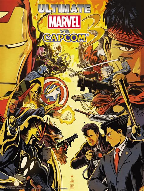 It features capcom's own characters and characters from american comic book company marvel comics. Ultimate Marvel vs Capcom 3 : Frank West et Rocket Raccoon