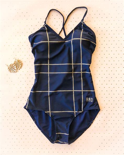 navy gold swimsuit by rad swim women s one piece swimsuits beach outfit women cute one