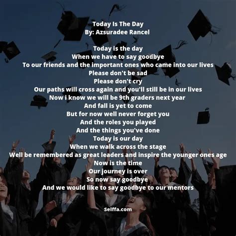 23 Graduation Poems Selffa