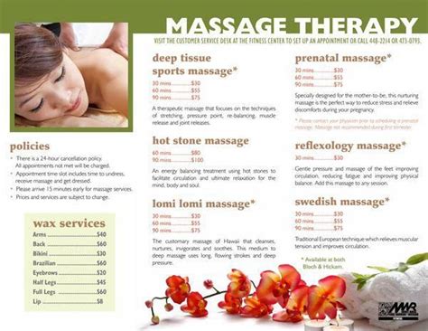 massage therapy brochures massage brochure on behance massageideas