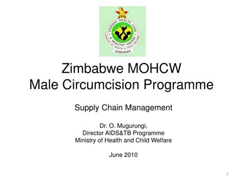 Ppt Zimbabwe Mohcw Male Circumcision Programme Powerpoint