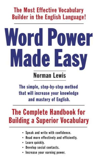 Word Power Made Easy The Complete Handbook For Building A Superior