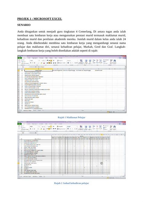 Pdf Projek Microsoft Excel Membina Lembaran Kerja Pdfslide Net