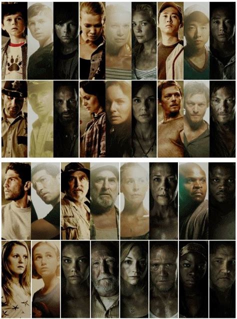 The Walking Dead Characters Names The Walking Dead Look At All The