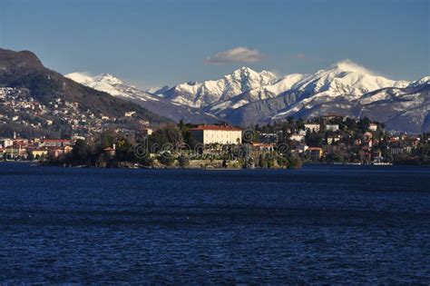 Isola Madre Lake Lago Maggiore In Winter Italy Stock Image Image