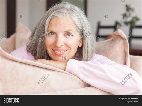 Happy Woman Relaxing Image And Photo Free Trial Bigstock