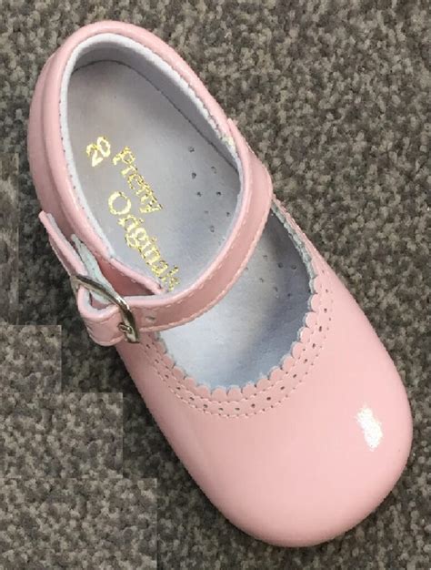 pretty originals pink patent girls hard sole shoe ue01709e niamh and ruby s
