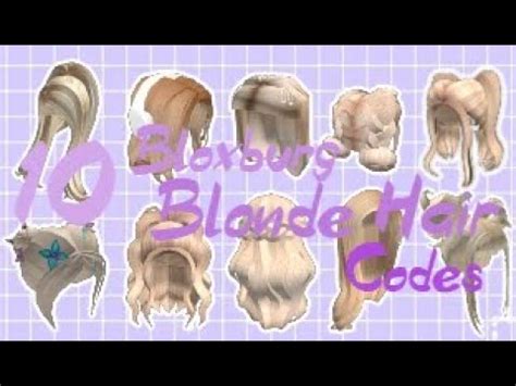 This is why we are attempting difficult to get information about codes bloxburg face masks just about anywhere we can easily. 10 Blonde Hair Codes Bloxburg - YouTube