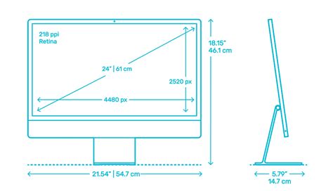 Apple IMac Dimensions Drawings Dimensions