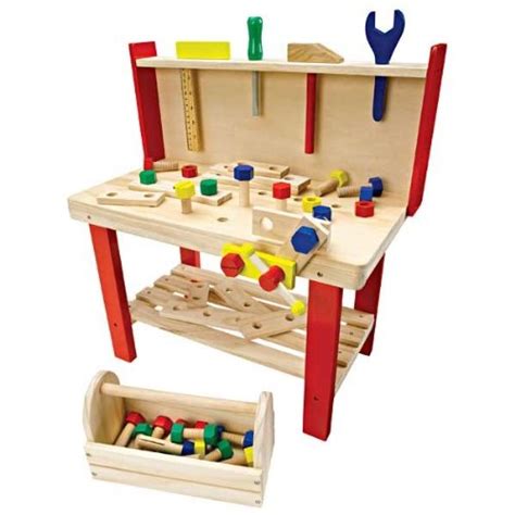Hammers, saw and spanner to provide hours of construction fun. Build Dramatic Play and Fine Motor Skills with a Wooden ...