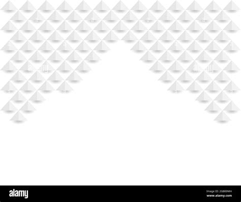 Abstract White Geometric Background 3d Paper Art Style Vector
