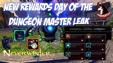 Neverwinter Mod 22 Leaked Rewards Day Of The Dungeon Master Beholder