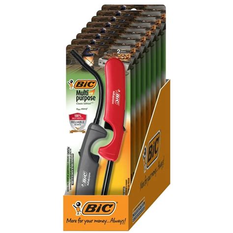 Bic Multi Purpose Classic And Flex Wand Combo Lighter Pack Assorted