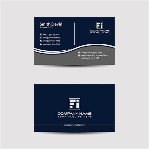 Premium Vector Corporate Business Card Template Design