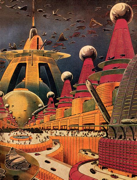 Vintage Art Print Science Fiction Retro Ufo Poster Space Etsy