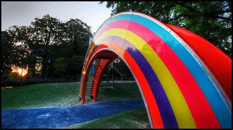 Good Morning Malmö Rainbow Slide Regnbågsrutschkana Playground