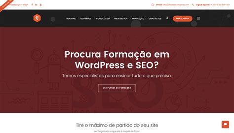 Planos Formação WordPress Seo Frederico Lopes Criação de Sites Profissionais em Portugal