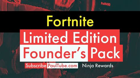 Fortnite Limited Edition Founders Pack Youtube