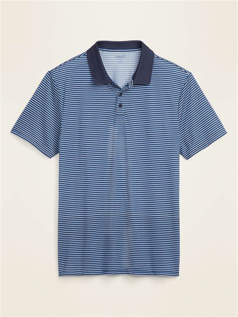 Go Dry Cool Odor Control Striped Core Polo For Men Old Navy