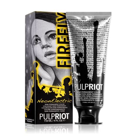pulp riot semi permanent cruelty free and vegan neon electric hair dye firefly 118ml