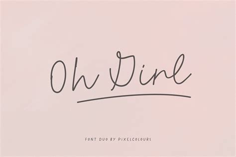 Oh Girl Font Duo Creative Market
