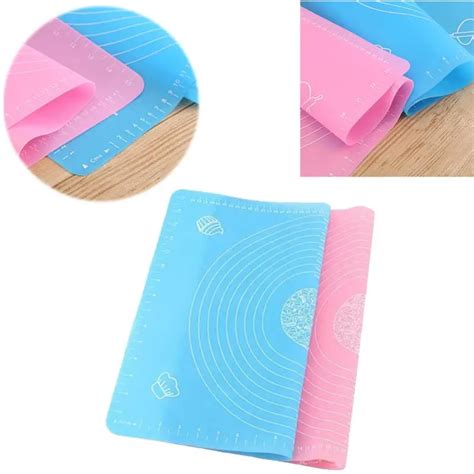 50 x 40cm large silicone pastry rolling baking mat with measurements table placemat pad for