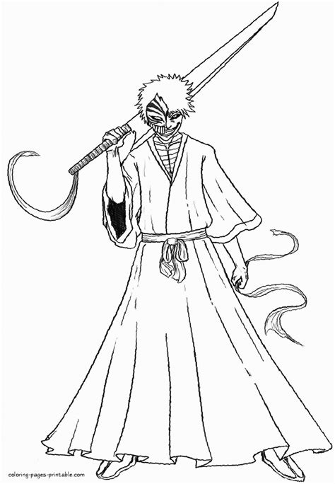 Bleach Hollow Ichigo Coloring Pages Coloring Pages