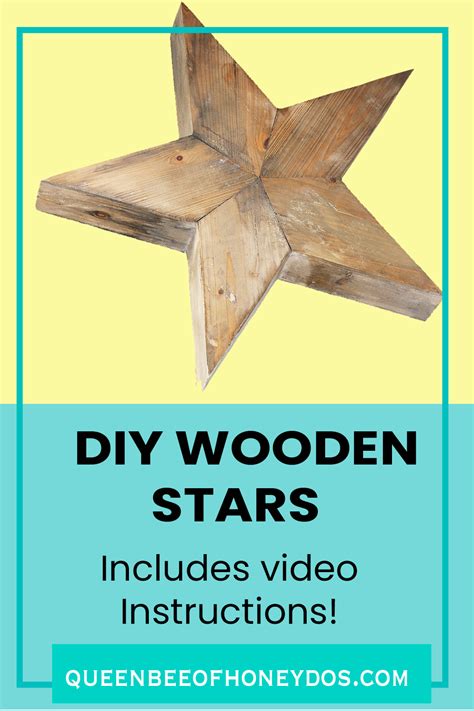 How To Make Wooden Stars From Scrap Wood Wooden Stars Wooden Diy